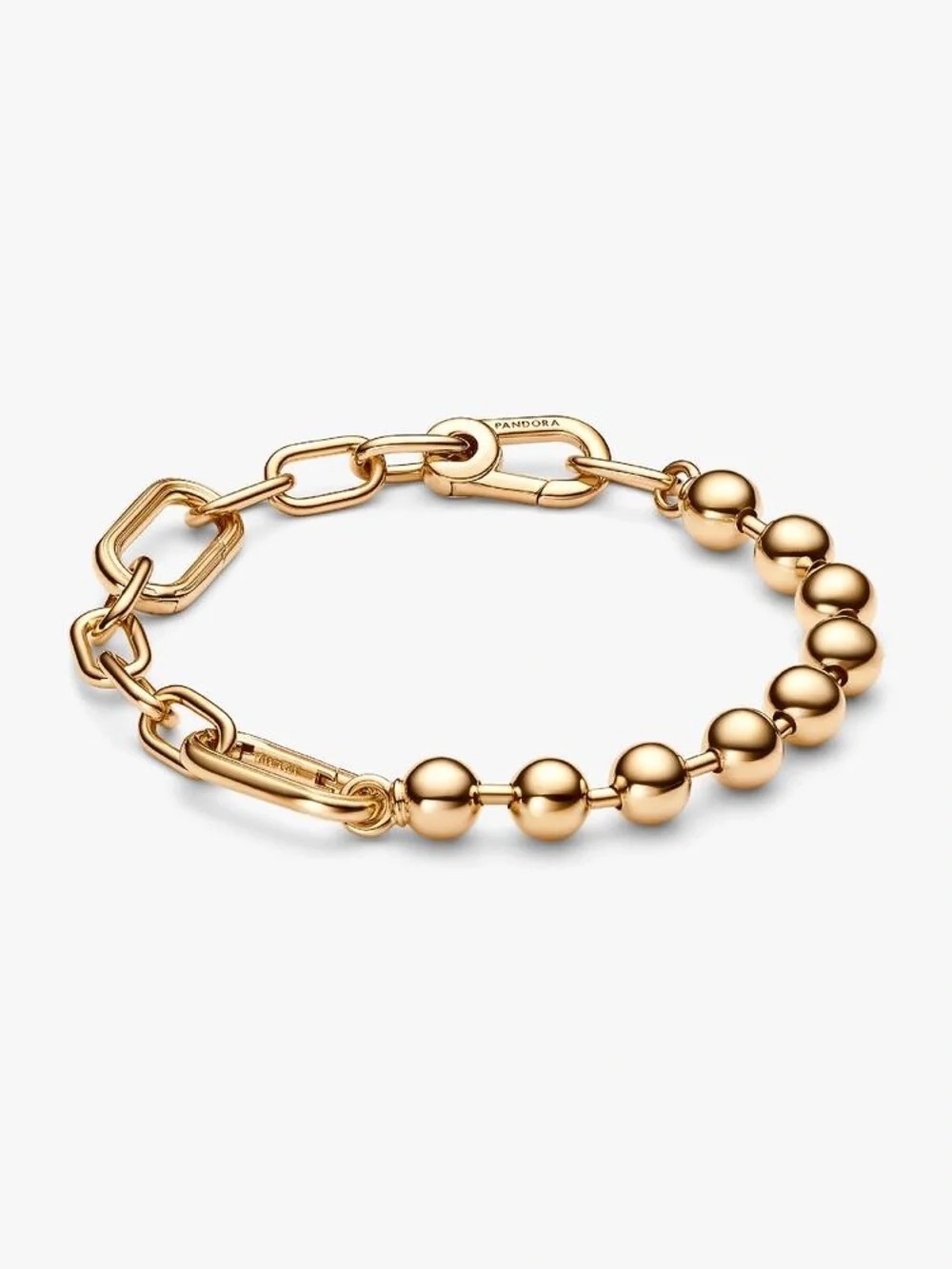 Pandora Rose Gold Beaded and Link Bracelet